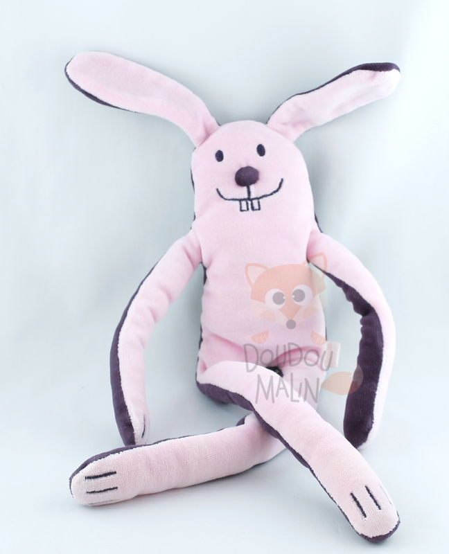 Dpam baby comforter rabbit long legs pink purple 